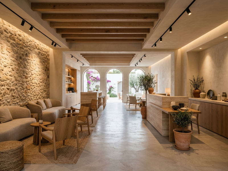 Electrical and lighting installation in a commercial premises in Ibiza